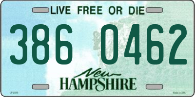 NH license plate 3860462