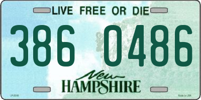 NH license plate 3860486
