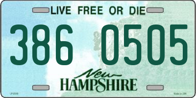 NH license plate 3860505