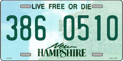 NH license plate 3860510