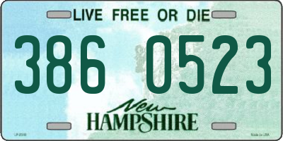 NH license plate 3860523
