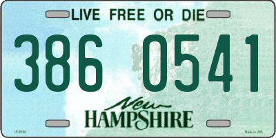 NH license plate 3860541