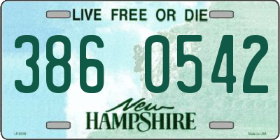 NH license plate 3860542