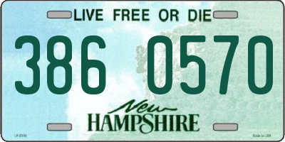 NH license plate 3860570