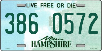NH license plate 3860572