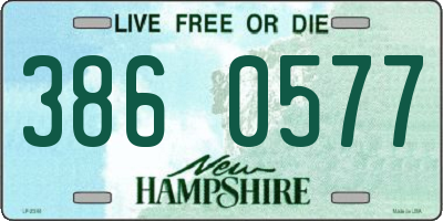 NH license plate 3860577