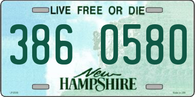 NH license plate 3860580