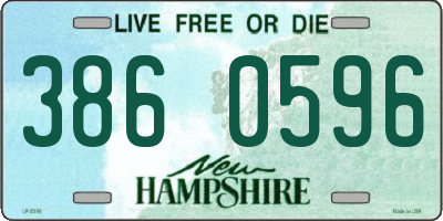 NH license plate 3860596
