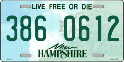 NH license plate 3860612