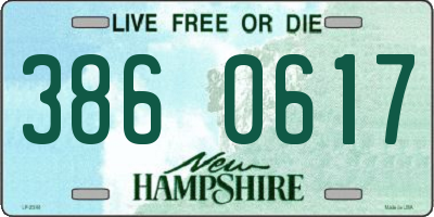 NH license plate 3860617