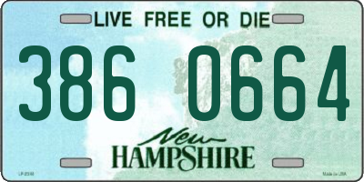 NH license plate 3860664