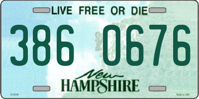NH license plate 3860676
