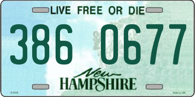 NH license plate 3860677