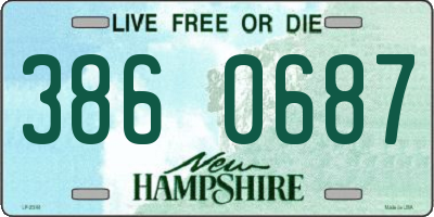 NH license plate 3860687