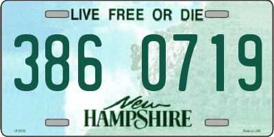 NH license plate 3860719