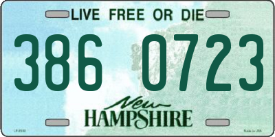 NH license plate 3860723
