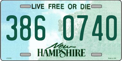 NH license plate 3860740