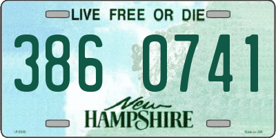 NH license plate 3860741