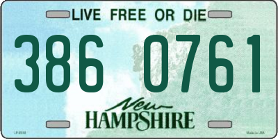 NH license plate 3860761
