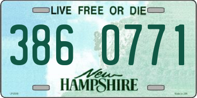 NH license plate 3860771