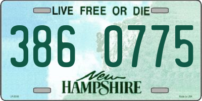 NH license plate 3860775