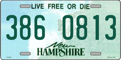 NH license plate 3860813