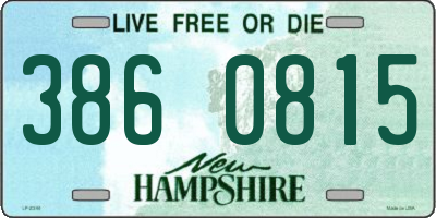NH license plate 3860815