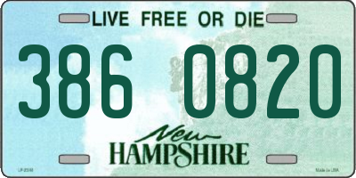 NH license plate 3860820