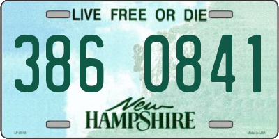 NH license plate 3860841
