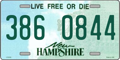 NH license plate 3860844