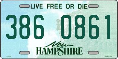 NH license plate 3860861