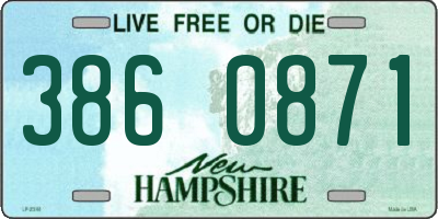 NH license plate 3860871