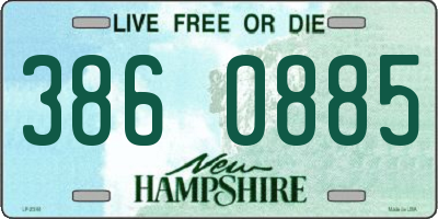 NH license plate 3860885