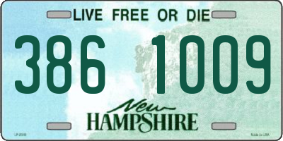 NH license plate 3861009