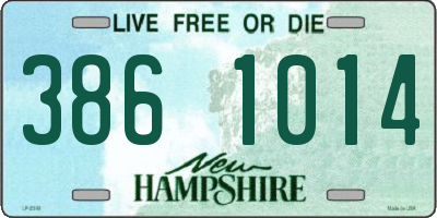 NH license plate 3861014