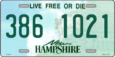 NH license plate 3861021