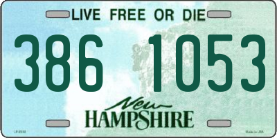 NH license plate 3861053