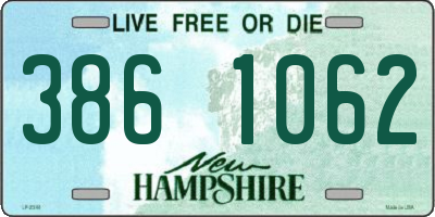 NH license plate 3861062