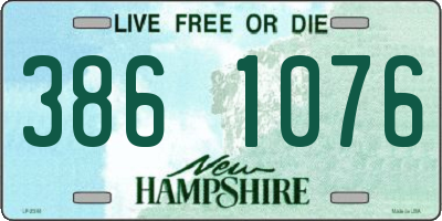 NH license plate 3861076