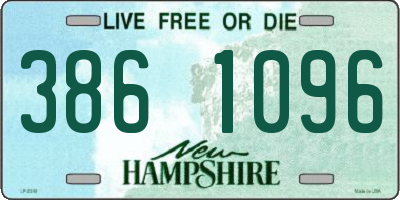 NH license plate 3861096