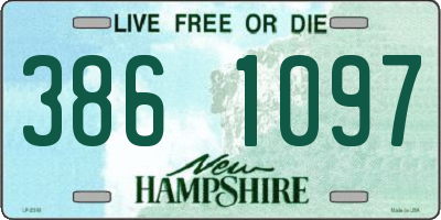 NH license plate 3861097