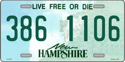 NH license plate 3861106