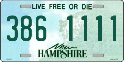 NH license plate 3861111