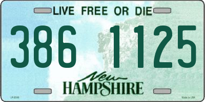NH license plate 3861125