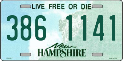 NH license plate 3861141