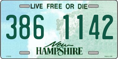 NH license plate 3861142
