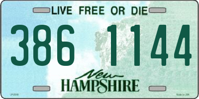 NH license plate 3861144