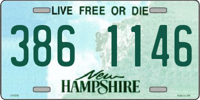 NH license plate 3861146