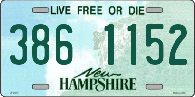 NH license plate 3861152