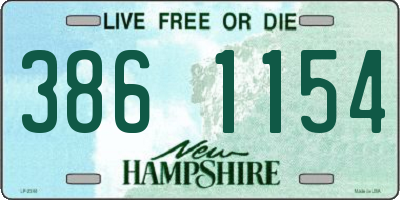 NH license plate 3861154